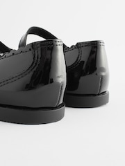 Black Patent Bow Mary Jane School Shoes - Image 5 of 7