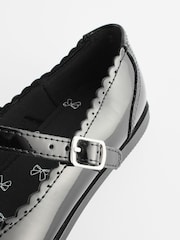 Black Patent Bow Mary Jane School Shoes - Image 7 of 7