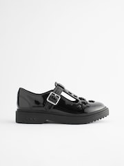 Black Patent Light Up T-Bar Chunky School Shoes - Image 2 of 8