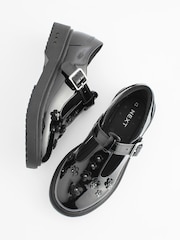 Black Patent Light Up T-Bar Chunky School Shoes - Image 3 of 8