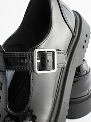 Black Patent Light Up T-Bar Chunky School Shoes - Image 7 of 8