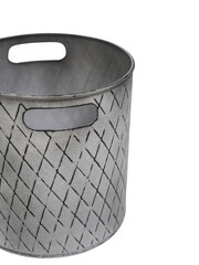 Ivyline Grey Indoor Christmas Tree Bucket - Image 2 of 3