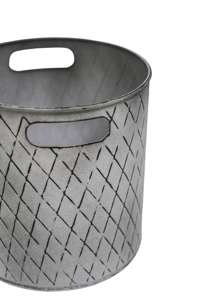 Ivyline Grey Indoor Christmas Tree Bucket - Image 2 of 3