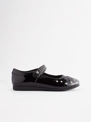 Black Patent Disney Princess Mary Jane School Shoes - Image 2 of 9