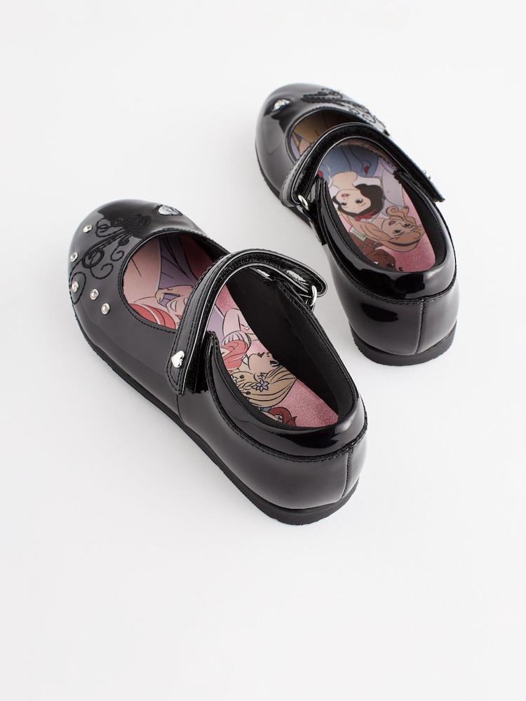 Black Patent Disney Princess Mary Jane School Shoes - Image 3 of 9