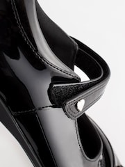 Black Patent Disney Princess Mary Jane School Shoes - Image 8 of 9