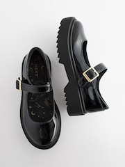 Black Patent Leather Chunky Mary Jane School Shoes - Image 7 of 7