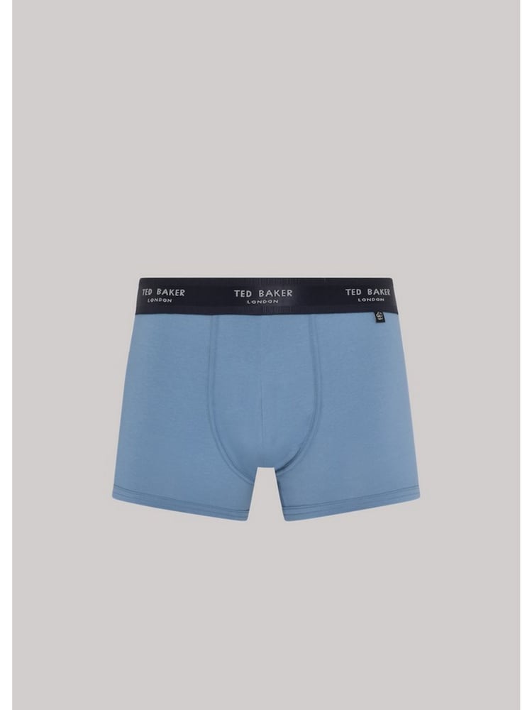 Ted Baker Dark Black Cotton Trunks 3 Pack - Image 2 of 8