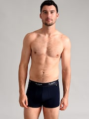 Ted Baker Dark Black Cotton Trunks 3 Pack - Image 5 of 8