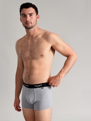 Ted Baker Dark Black Cotton Trunks 3 Pack - Image 6 of 8