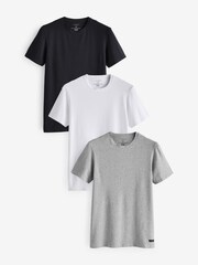 Ted Baker Black Cotton T-Shirts 3 Pack - Image 1 of 7