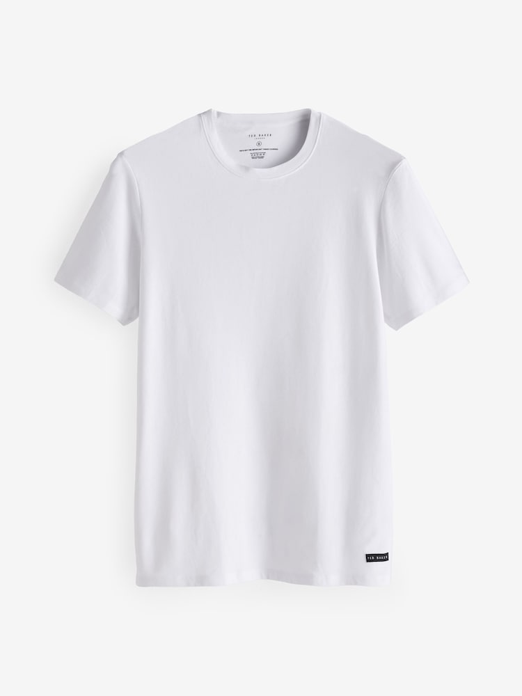 Ted Baker Black Cotton T-Shirts 3 Pack - Image 2 of 7