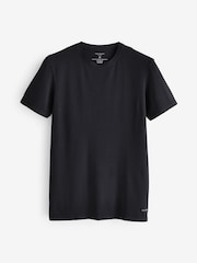 Ted Baker Black Cotton T-Shirts 3 Pack - Image 4 of 7