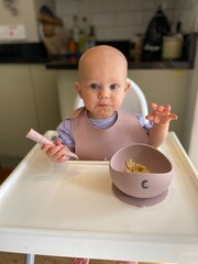 Cheeky Chompers Pink Silicone Baby Weaning Gift Set - Image 3 of 10