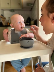 Cheeky Chompers Blue Silicone Baby Weaning Gift Set - Image 3 of 9