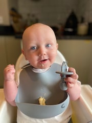 Cheeky Chompers Blue Silicone Baby Weaning Gift Set - Image 4 of 9