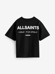 Noir - smALLSAINTS Oversized Underground Crew 100% Cotton T-Shirt - Image 6 de 7