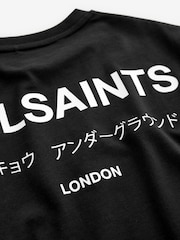 Noir - smALLSAINTS Oversized Underground Crew 100% Cotton T-Shirt - Image 7 de 7
