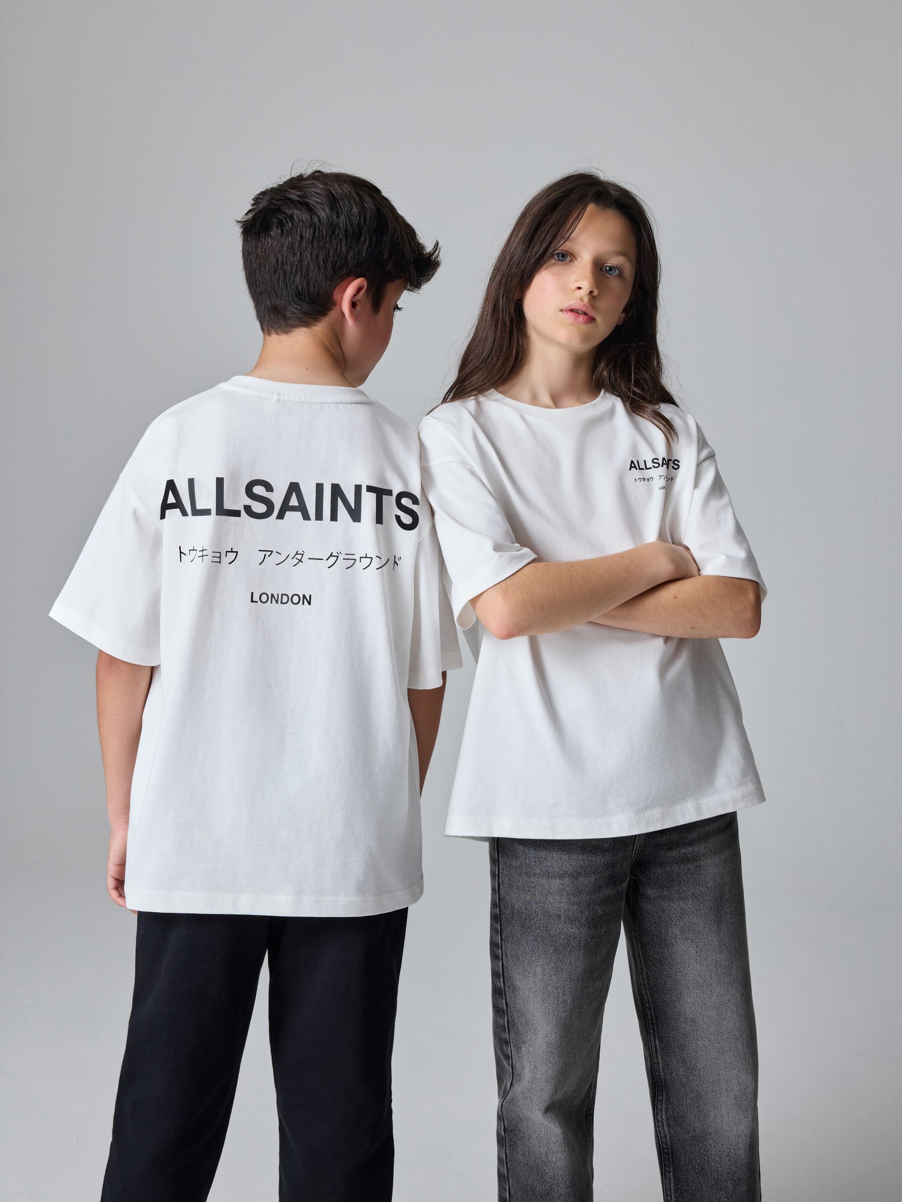 Buy smALLSAINTS White Oversized Underground Crew Cotton T