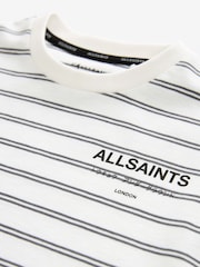 Noir/Blanc - smALLSAINTS Oversized Underground Crew 100% Cotton T-Shirt - Image 7 of 7