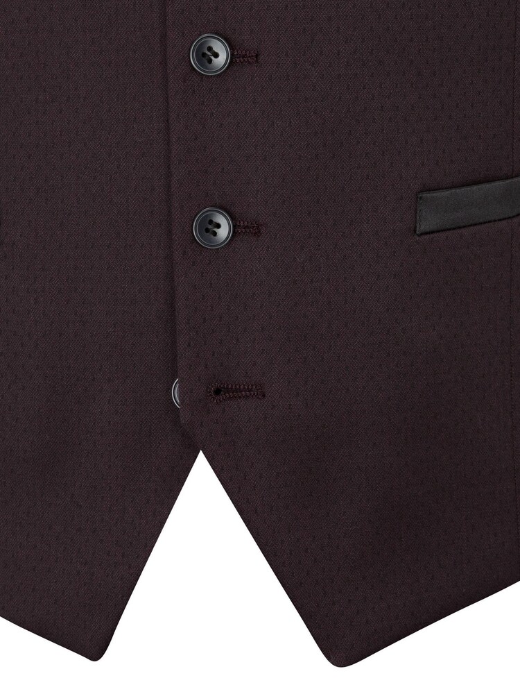 Skopes Red Tailored Fit Maxwell Suit: Waistcoat - Image 4 of 4