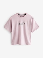 smALLSAINTS Pale Pink/Beast Boys Oversized Graphic Crew 100% Cotton T-Shirt - Image 5 of 8