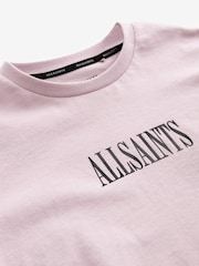 smALLSAINTS Pale Pink/Beast Boys Oversized Graphic Crew 100% Cotton T-Shirt - Image 8 of 8
