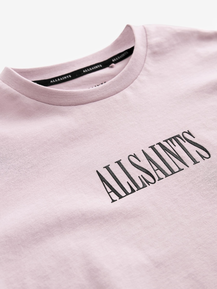 smALLSAINTS Pale Pink/Beast Boys Oversized Graphic Crew 100% Cotton T-Shirt - Image 8 of 8