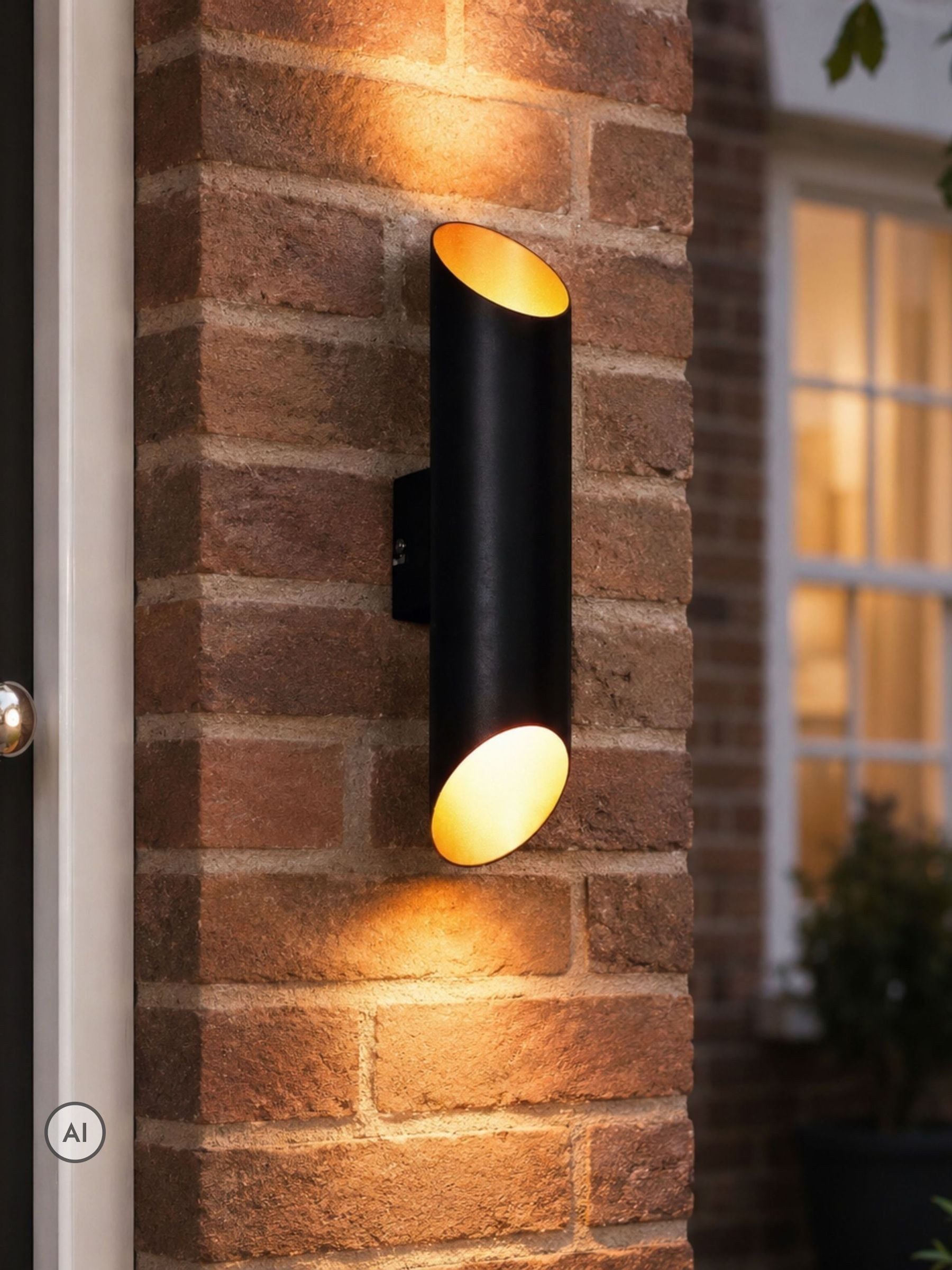 Eglo Agolada 2-Light Copper And Black Exterior Wall Light - Image 6