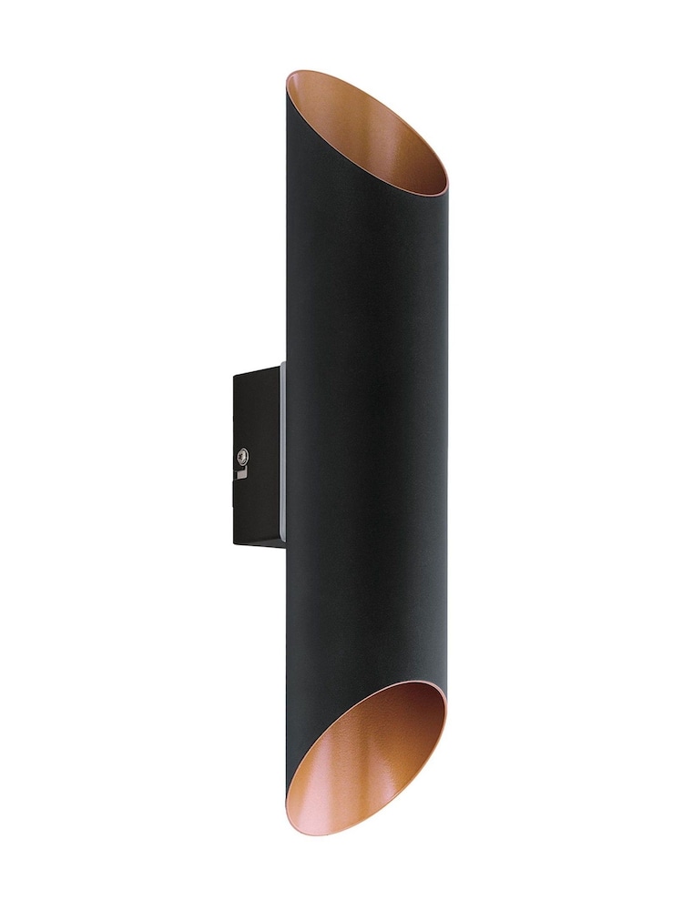 Eglo Black Agolada Up and Down Light Steel Outdoor Wall Light - Image 2 of 5 Eglo Black Agolada Up and Down Light Steel Outdoor Wall Light - Image 2 of 5