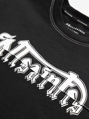 smALLSAINTS Black/Splintered Boys Oversized Graphic Crew 100% Cotton T-Shirt - Image 6 of 6