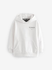 smALLSAINTS White Oversized Underground Pullover Hoodie - Image 4 of 6