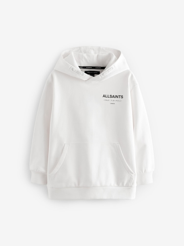 smALLSAINTS White Oversized Underground Pullover Hoodie - Image 4 of 6