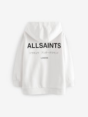 smALLSAINTS White Oversized Underground Pullover Hoodie - Image 5 of 6
