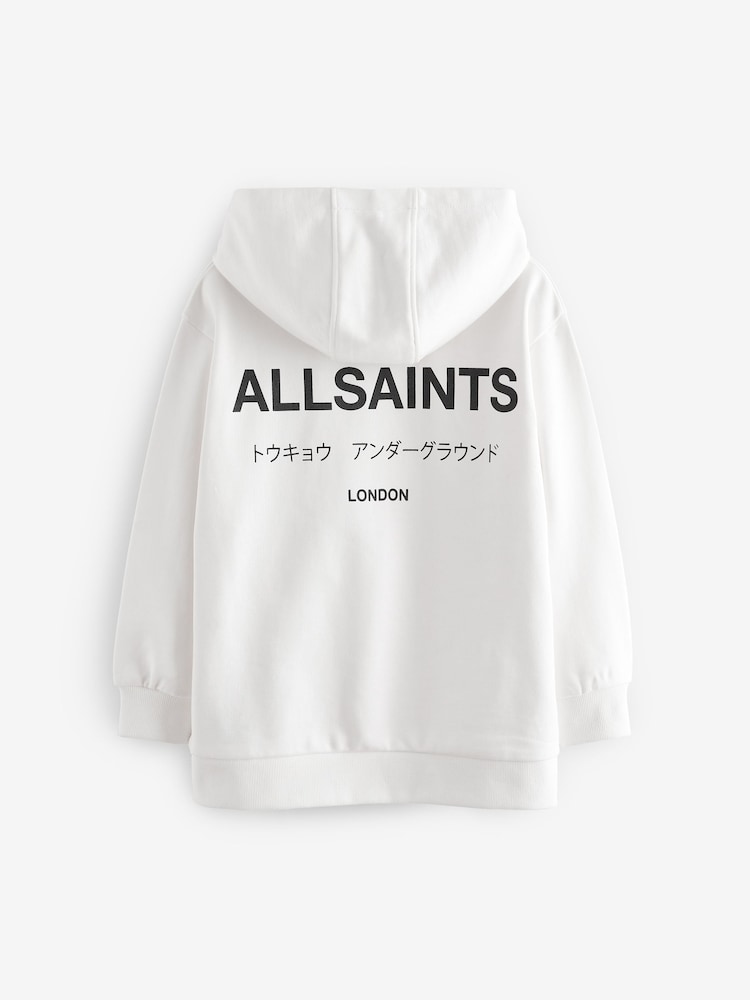 smALLSAINTS White Oversized Underground Pullover Hoodie - Image 5 of 6