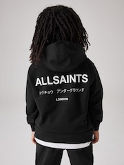 smALLSAINTS Black Oversized Underground Pullover Hoodie - Image 2 of 6