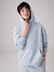 Bleu clair - Sweat à capuche smALLSAINTS oversize Underground - Image 1 of 7