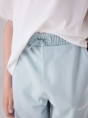 smALLSAINTS Light Blue Underground Sweat 100% Cotton Shorts - Image 3 of 7