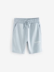 smALLSAINTS Light Blue Underground Sweat 100% Cotton Shorts - Image 4 of 7