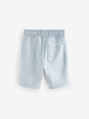 smALLSAINTS Light Blue Underground Sweat 100% Cotton Shorts - Image 5 of 7