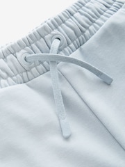 smALLSAINTS Light Blue Underground Sweat 100% Cotton Shorts - Image 6 of 7