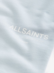 smALLSAINTS Light Blue Underground Sweat 100% Cotton Shorts - Image 7 of 7