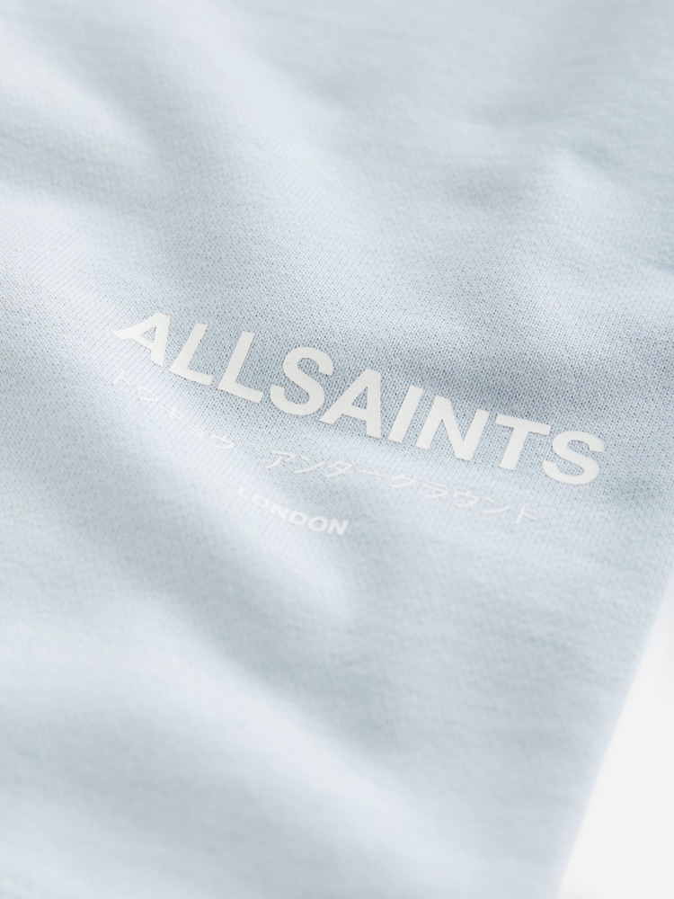 smALLSAINTS Light Blue Underground Sweat 100% Cotton Shorts - Image 7 of 7