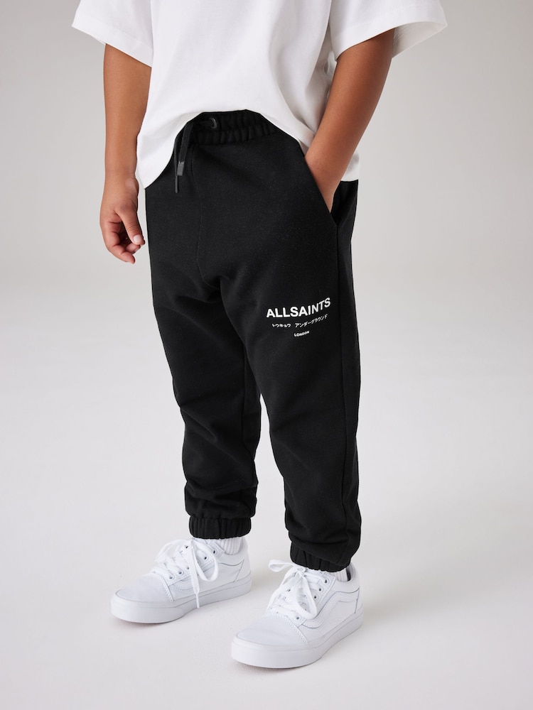 Schwarz - smALLSAINTS Underground Jogginghosen mit geraden Bündchen aus 100 % Baumwolle - Bild 1 von 7 Schwarz - smALLSAINTS Underground Jogginghosen mit geraden Bündchen aus 100 % Baumwolle - Bild 1 von 7