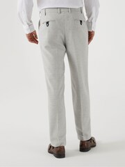 Skopes Grey Tailored Fit Adwell Check Suit: Trousers - Image 2 of 4