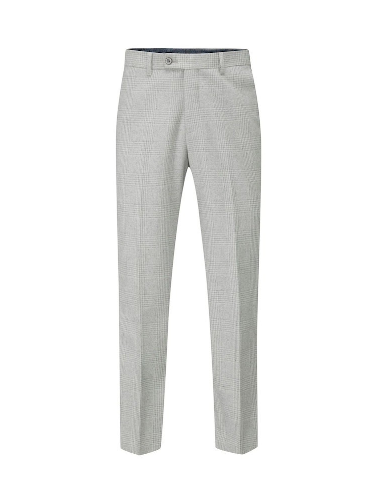 Skopes Grey Tailored Fit Adwell Check Suit: Trousers - Image 4 of 4