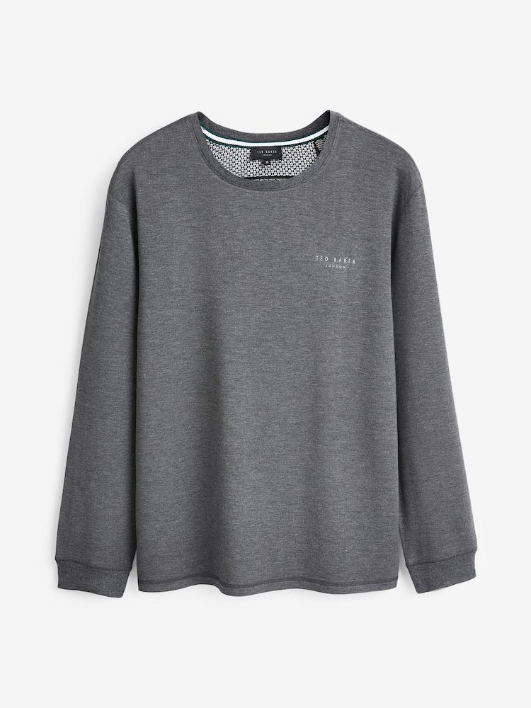 Ted Baker Grey Long Sleeve T-Shirt - Image 3 of 3
