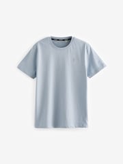 smALLSAINTS Blue Boys Brace Crew 100% Cotton T-Shirts 3 Pack - Image 3 of 5