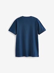 smALLSAINTS Blue Boys Brace Crew 100% Cotton T-Shirts 3 Pack - Image 5 of 5