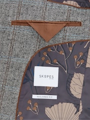 Skopes Grey Tailored Fit Rowan Suit: Jacket - Image 5 of 5